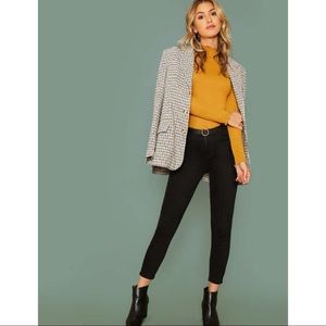 Lettuce Trim Rib-knit Form Fitted Top